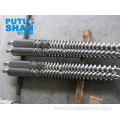 Bimetallic parallel twin screw for PVC extruder(WPC)